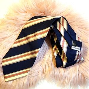 Beau Brummer Soho stripes 100% Silk Tie
